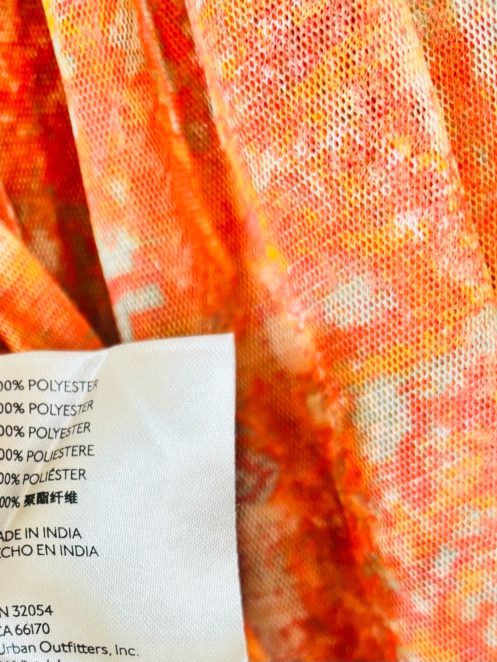 Free People Orange Floral Square-Neck Puff Sleeve Penelope Top - Picture 6 of 9